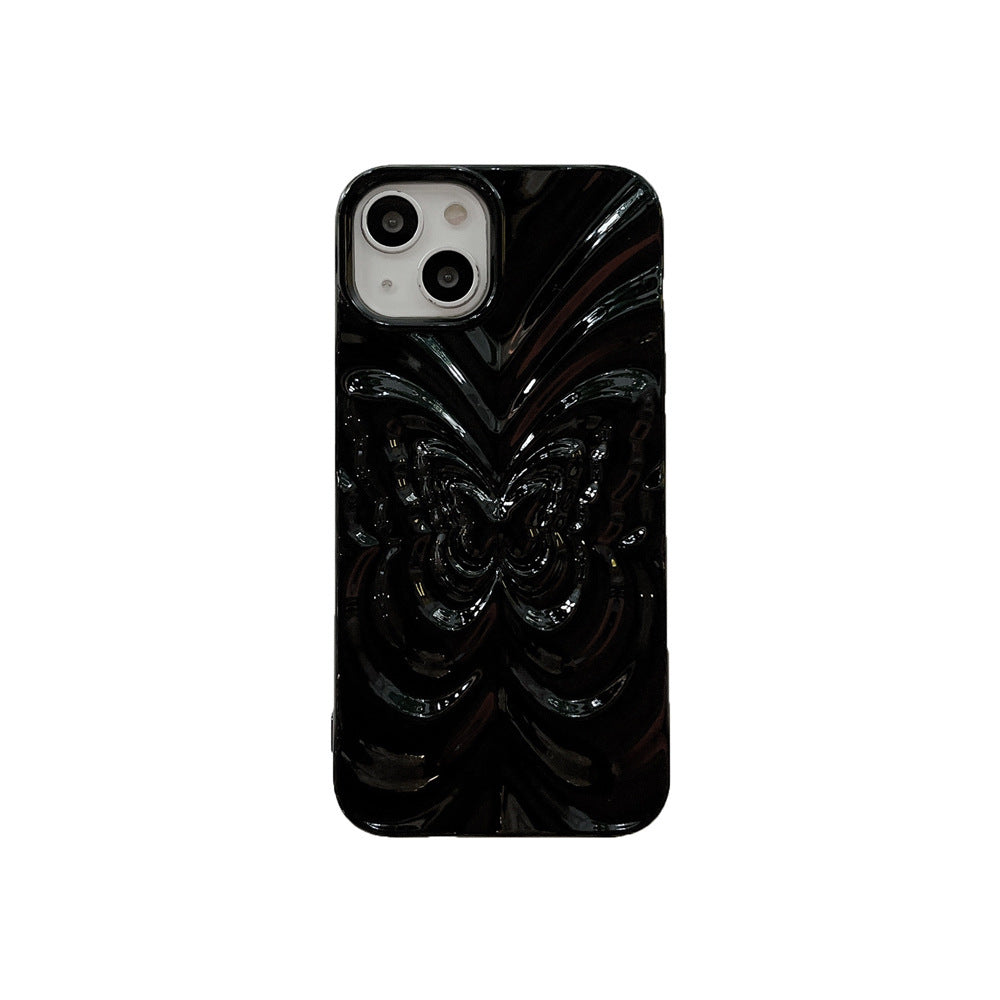 Solid Color Pleated Butterfly Suitable For 14promax Phone Case d79ab57b c942 4192 ab06 9249d67446bf