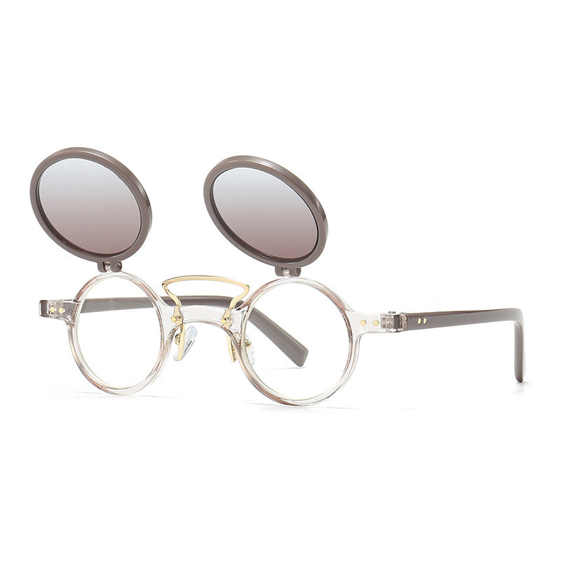 Sun Glasses Round Beige Frame d79c40a4 0a9e 4f5b 80da 000c88ca3ffc