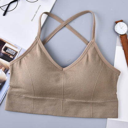 Large U Beauty Back Cross Sling Underwear Ladies Belt Chest Pad Anti-wardrobe Malfunction Base One-piece Tube Top Wrapped Che