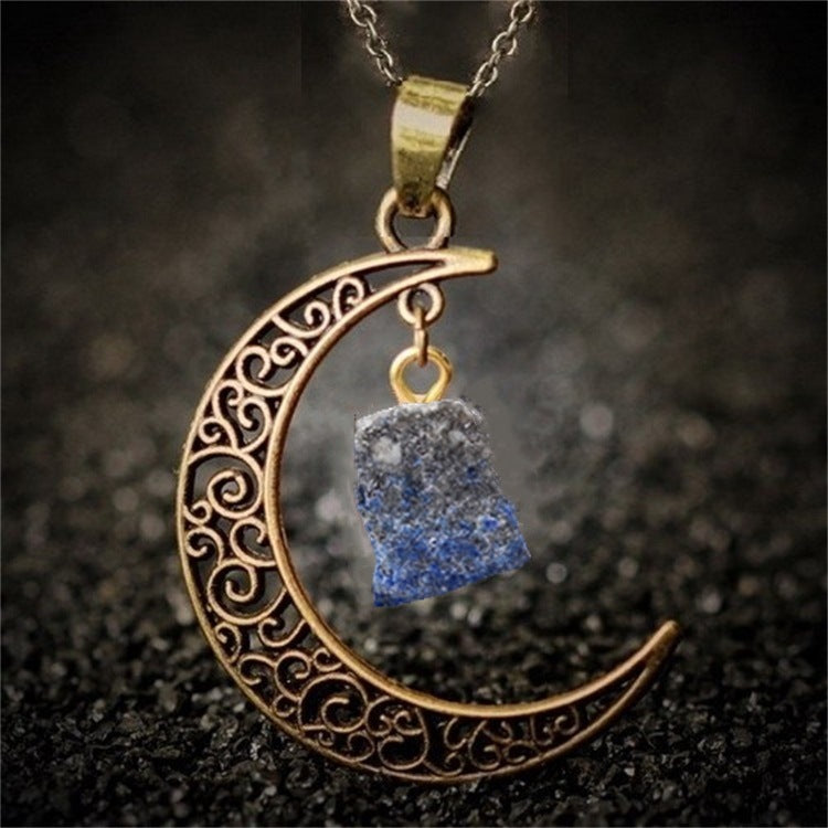 Natural Stone Crystal Necklace Vintage d7c9588a b97a 42f8 add3 ec139e7a60f7
