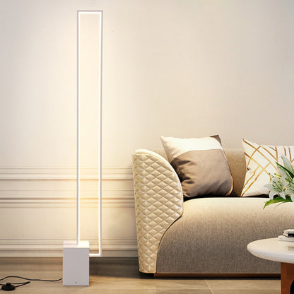 Minimalist Sand Black Floor Lamp Quadriboid Base Square Light Body d7caaa20 0a33 4bc5 af3d 7fb1efb3b5ba