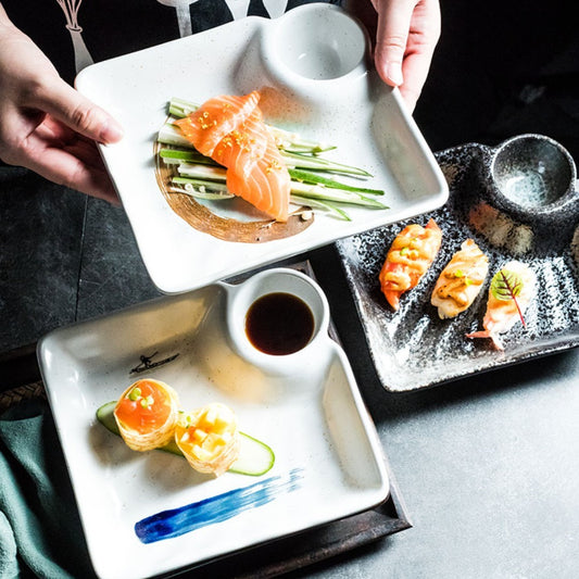 Japanese Creative Ceramic Dumpling Special Plate Comes With Vinegar Plate d7e12b03 ebf0 491a ae4a 59408f4b7c24