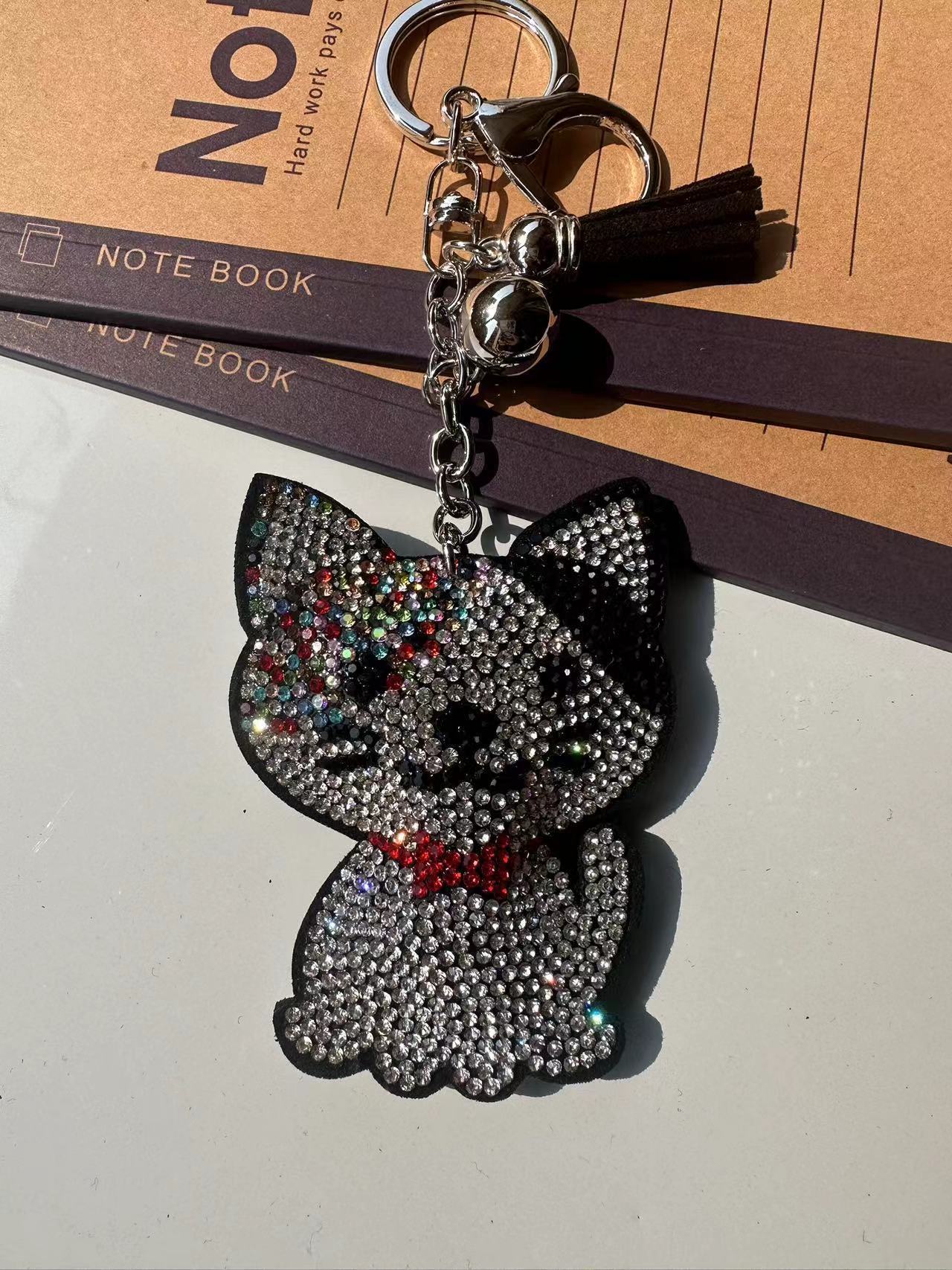 Classic Cartoon Cat Hot Rhinestone Keychain Fashion d7ea1a1e 52d6 4bbf ac25 9828d5eaa011