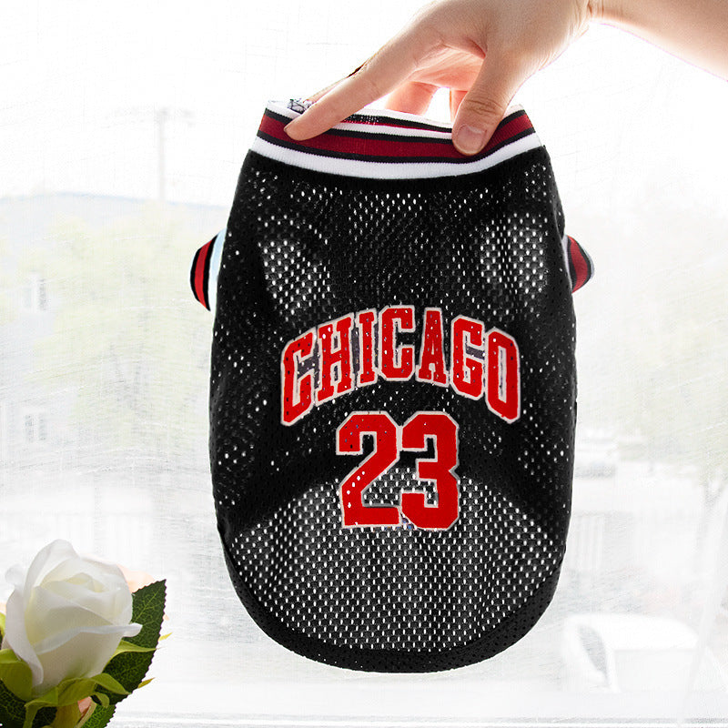 Pet Clothes Basketball Vest Large Mesh Summer Dog Clothes d8027025 cde3 4734 8c49 12c62f194369
