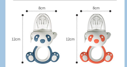 Teething Feeder Bag Fruit Supplement Device Baby Teether Stick Silicone d8042df3 69f2 4854 920c d02c0612ff49