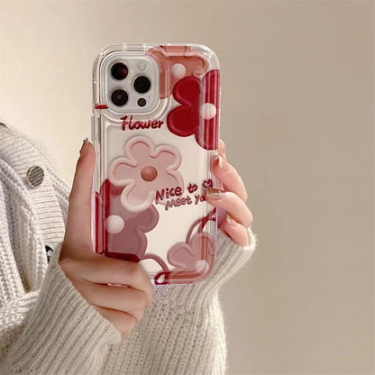 Retro Oil Painting Red Flower Phone Case d81000b9 c57a 4bcb 96c7 02ce02b7fead