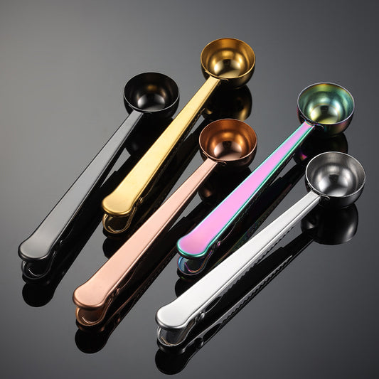 Stainless Steel Coffee Spoon  Bag Sealing Clip d824f48d 3f65 4bb4 a0d4 8aff16081144