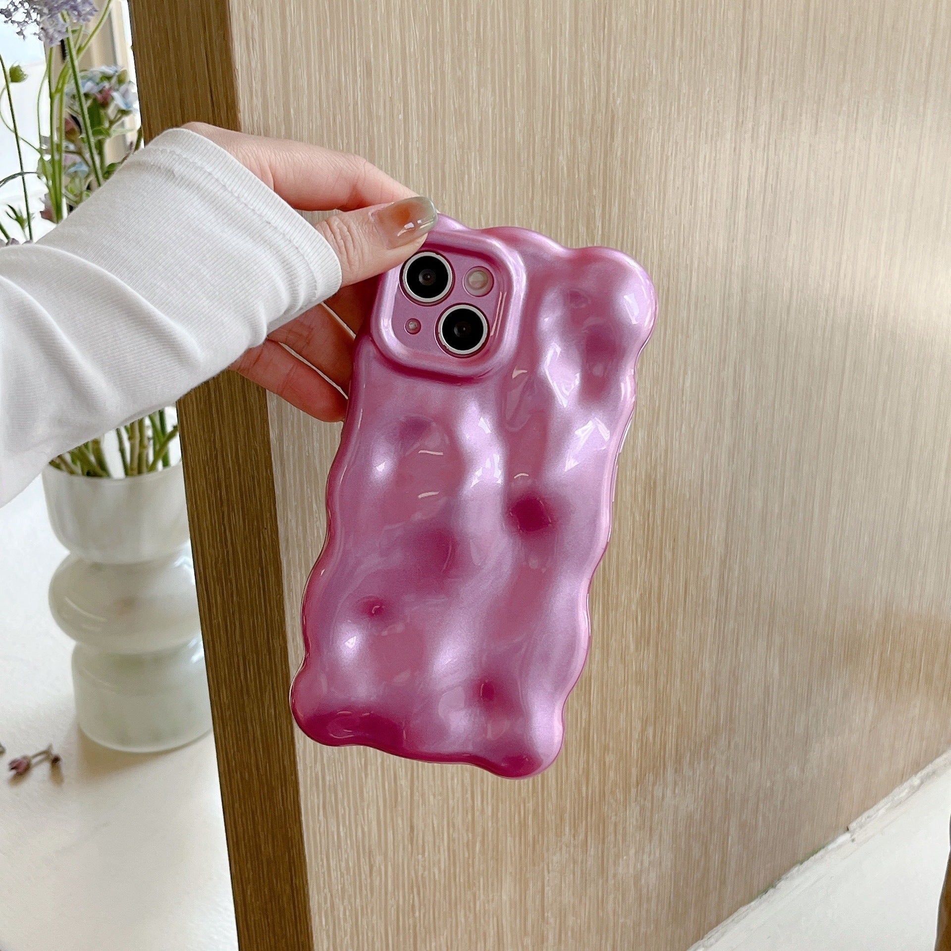 Korean Ins Solid Color Macaron Suitable For 14pro Max Phone Case - 图片 4