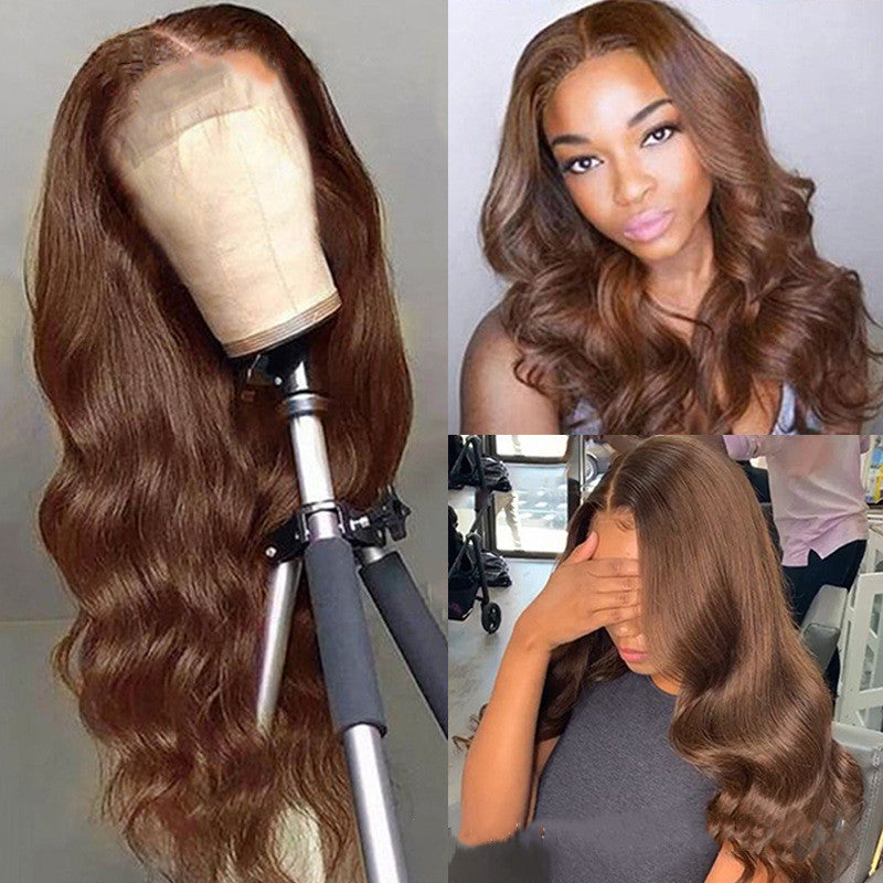 Brown Color Human Hair Wigs Human Hair Wig d850f0d6 ff99 4e74 ae11 6d01c866e093