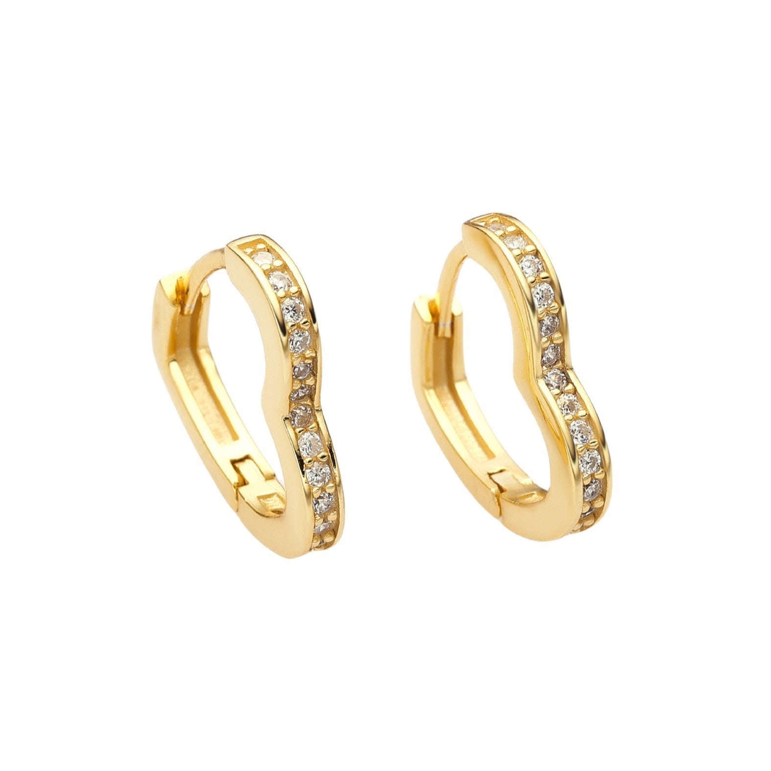 Heart-shaped Sterling Silver Ear Clip High-grade Temperament d867bbad 145c 45b8 8782 ee10cce2e968 trans