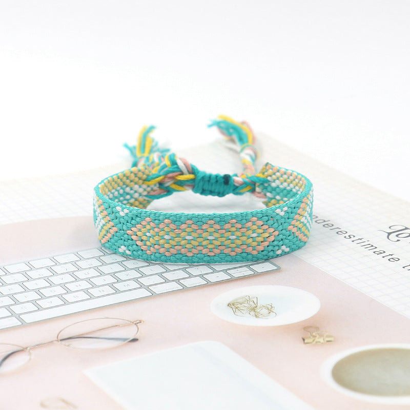 Bohemian Color Woven Bracelet Wristband For Fans d869615b 402c 4c0a bf4e 424fb6fa8d3f