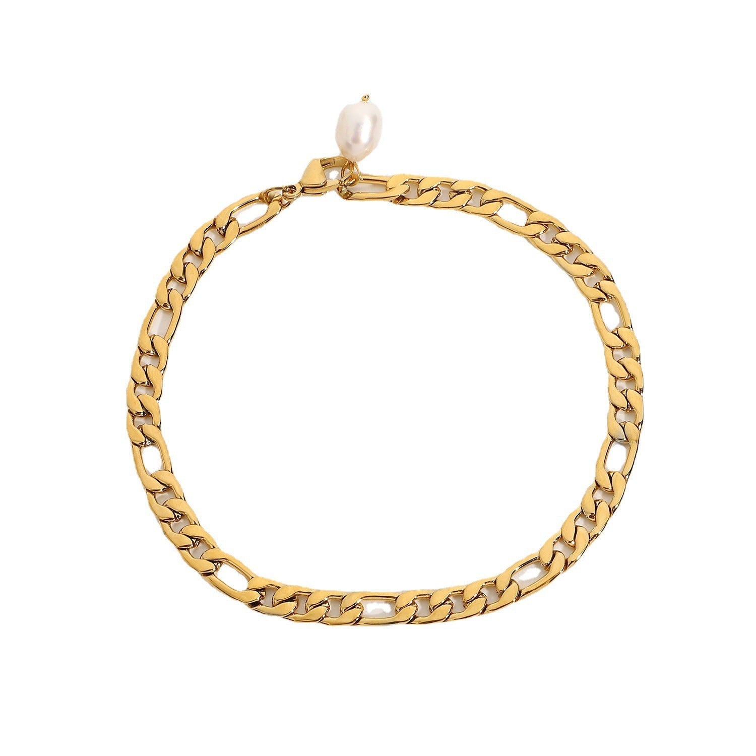 Fashion 18K Gold Plated Stainless Steel Anklets d872373a ead0 47ea 914c 3b04e70ba662