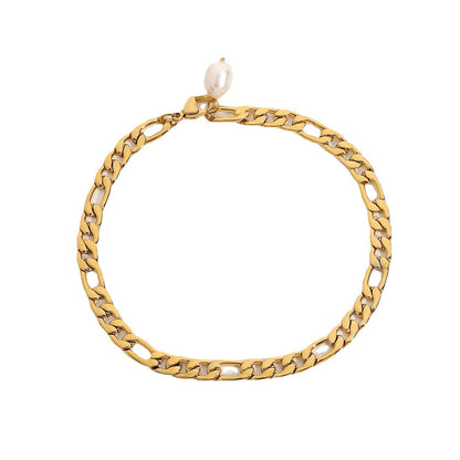 Fashion 18K Gold Plated Stainless Steel Anklets d872373a ead0 47ea 914c 3b04e70ba662