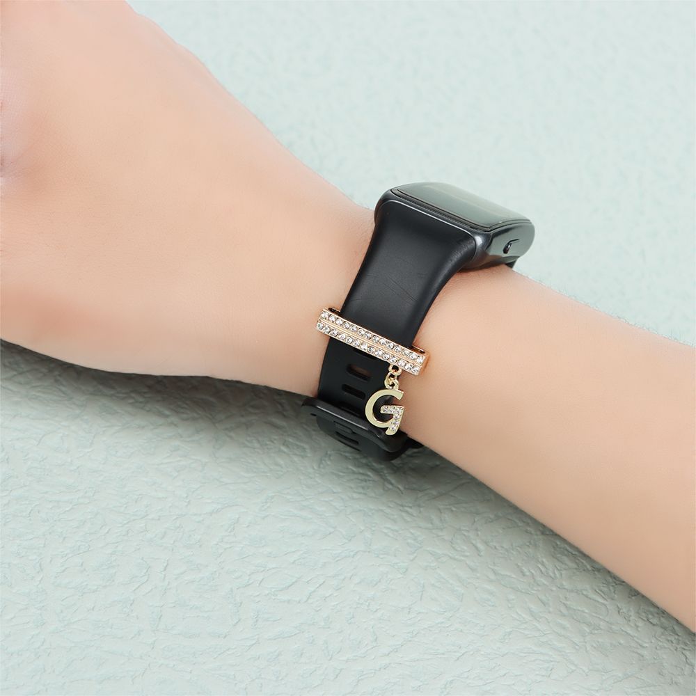 Suitable For Smart Watch Silicone Strap 38mm42mm Letter Decoration Ring d87f7628 7cf5 4ad9 8344 338e049d9a55