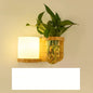 Green Plant Solid Wood Corridor Decoration Bedroom Bed Creative Wall Lamp d88d3af7 6c12 4ba0 ac7d 4de46698f418