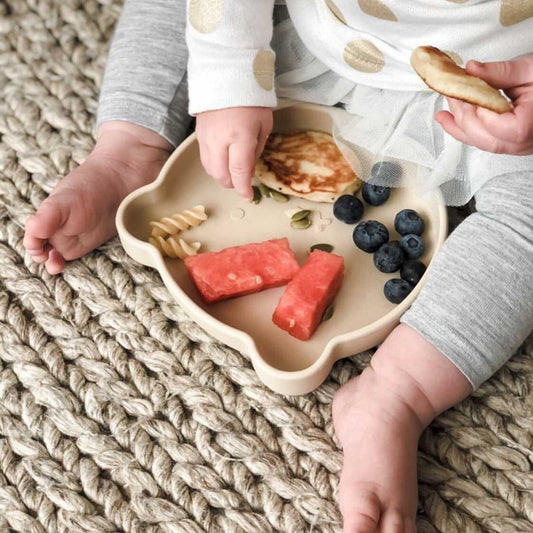 Food Supplement Tableware Set Silicone Spork Baby Products Bear Silicone Tableware d890acea 6312 43a8 825d c194f42582bd