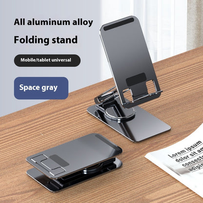 Metal Aluminum Alloy Rotating Mobile Phone Bracket Foldable Desktop - 图片 21