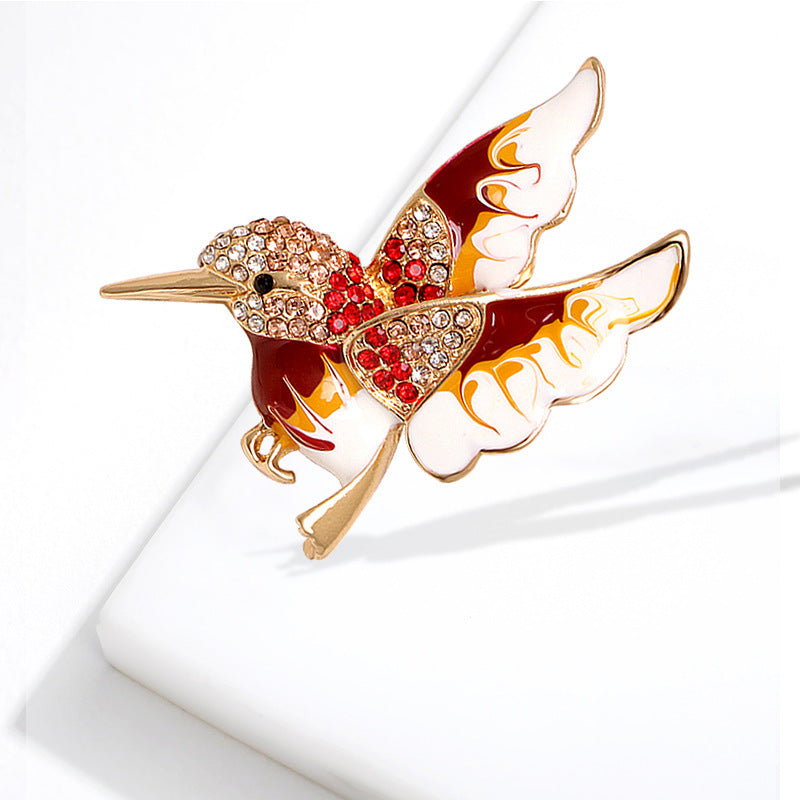 Fashion Women's Colorful Hummingbird Paint Brooch d898cf1c c51b 4dbb b694 3fee8254b984