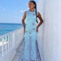 Women's Personality Fashion Solid Color Simple Set