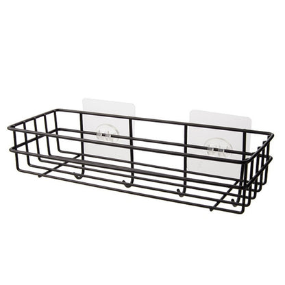 Bathroom Rack Black Wall-mounted Iron Bathroom Towel Rack d8b78867 fa59 486a bd86 c81349dbe2a1