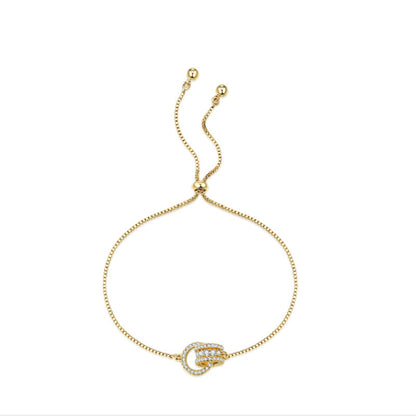 Gold Crisscross Bracelet Adjustable Fashion Design Girls' Jewelry Accessories d8c1ebc2 1a81 4821 9442 36bf5f26a92e