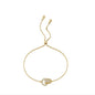 Gold Crisscross Bracelet Adjustable Fashion Design Girls' Jewelry Accessories d8c1ebc2 1a81 4821 9442 36bf5f26a92e
