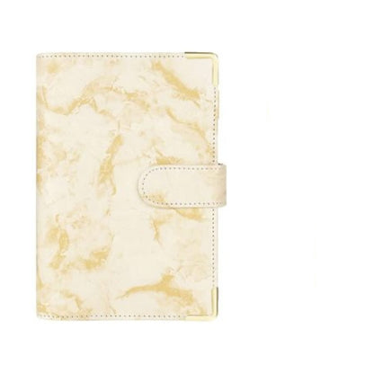 Spot Cross-border A6 Loose-leaf Binder Journal Book Marbling Notebook Leather PU6 Hole Loose Spiral Notebook Cash Budget d8d6