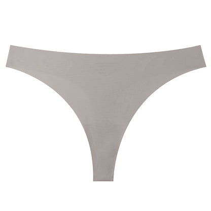 Women's Sports Seamless Thin Belt Ice Silk Low Waist Plus Size One-piece Briefs d8dab597 df30 445f a83a b38a10cc9aa6