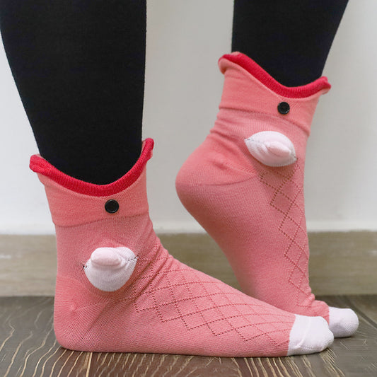 Funny Shark Chameleon Cartoon Socks d8e42cca 587e 4f66 a229 0a5a244ae56f