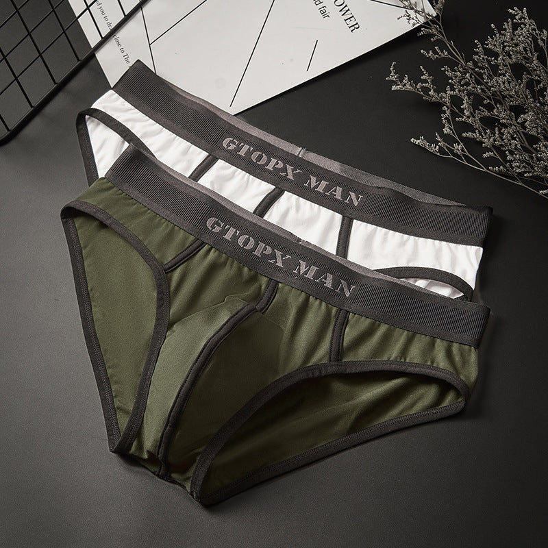 Contrasting Color Thread Cotton Single-layer Briefs d93be199 1dcc 4e74 8e10 ddd24c13c519