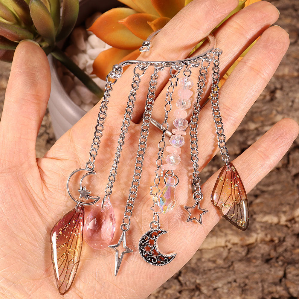 Natural Crystal Gravel Silver Ear Hook Handmade Earrings d93e2469 99f7 4598 b66f db65bcd9ba80
