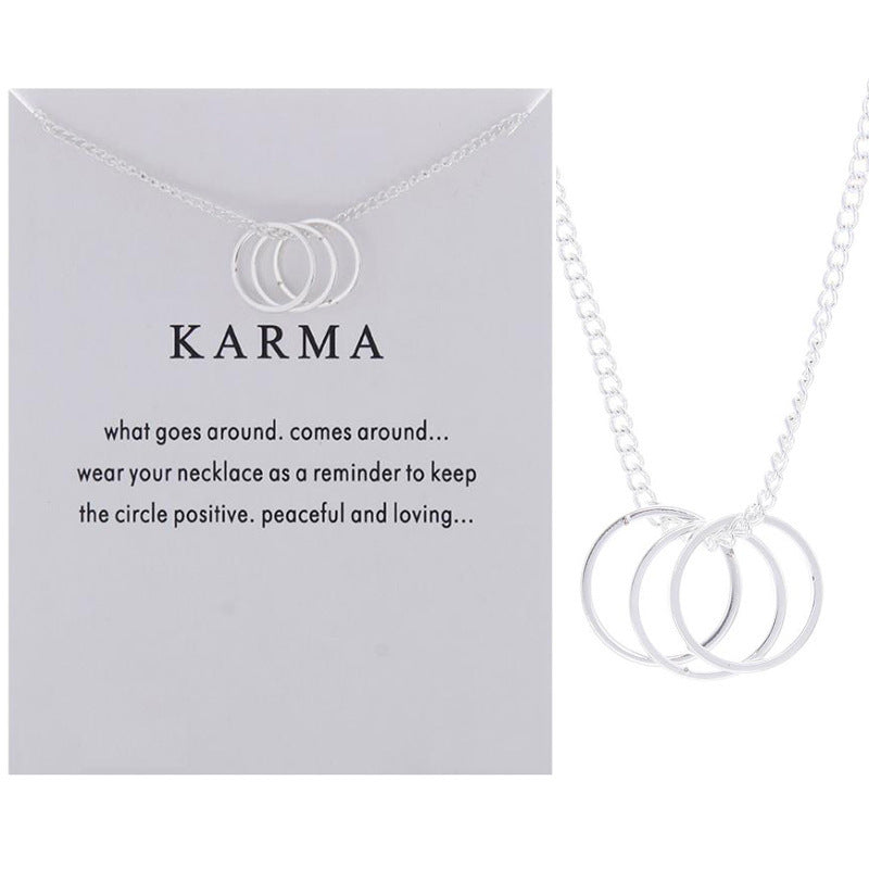 Creative Card Three Circle Geometry Necklace d945c56d 4b03 4b41 a91f 554d12b6b531