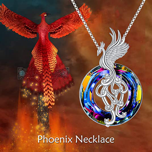 New Firebird Crystal Pendant Necklace Women's Colorful Phoenix Earrings d97ee56e aee5 4853 b1d4 e418c1739eab