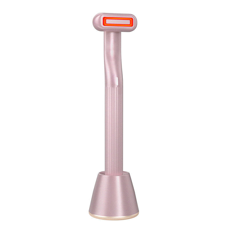 New Upgraded 360 Degrees Rotary Eye Massage Therapeutic Warmth Face Massage Red LED Light 5-in-1 Skincare Tool Wand d98796af 