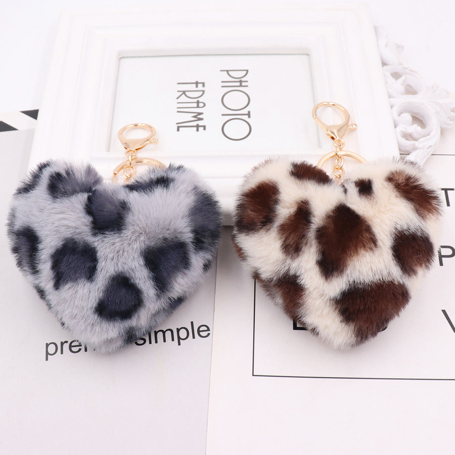 Heart Keychain Fashion Women's Plush