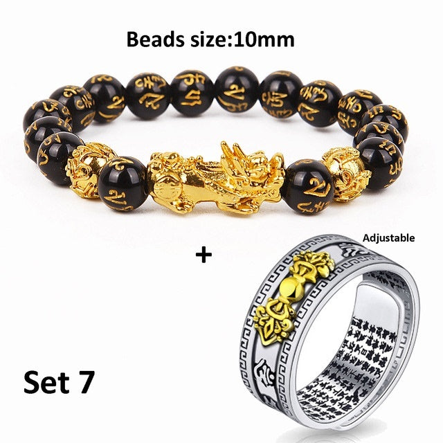 Unisex Chinese Feng Shui Pixiu Bracelet Ring d9906fbc ee75 4795 a27c 7af7168cc85f