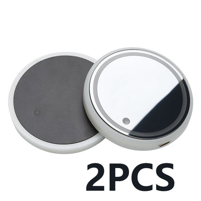 Colorful Cup Holder LED Light-up Coaster Solar & USB Charging Non-slip Coaster Ambient Light For Car Automatically d99ce44b 0