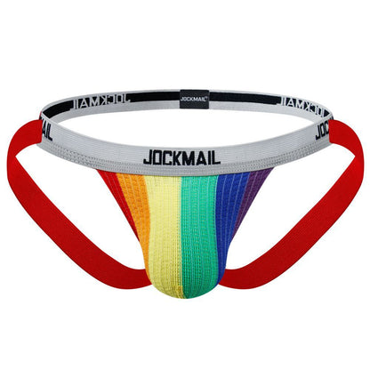 Rainbow Men's Thong Breathable Stretch Hip Lift Rear Empty Sports Double Ding d9a49519 498e 491c abd1 df1504bce835
