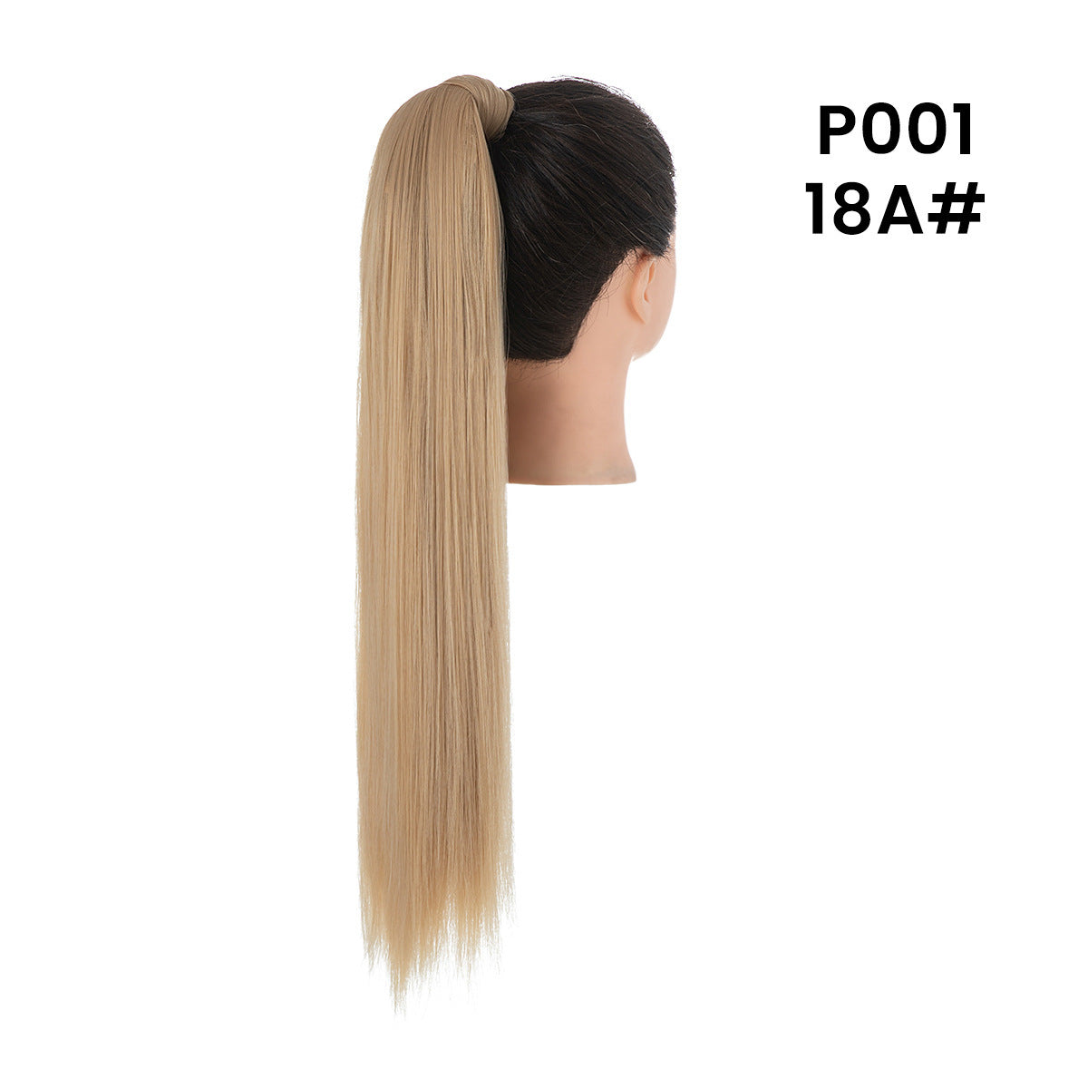 Long Straight Hair Ponytail High Temperature Matte Silk Velcro Winding Wig d9a4f072 90d8 48bc 8c60 0fa247325eb9
