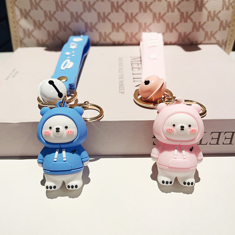 Sweater Small White Bear Pendant Key Chain Cute Accessories Cartoon Doll d9aa563c 193d 4323 96ce 6917cc64afe3