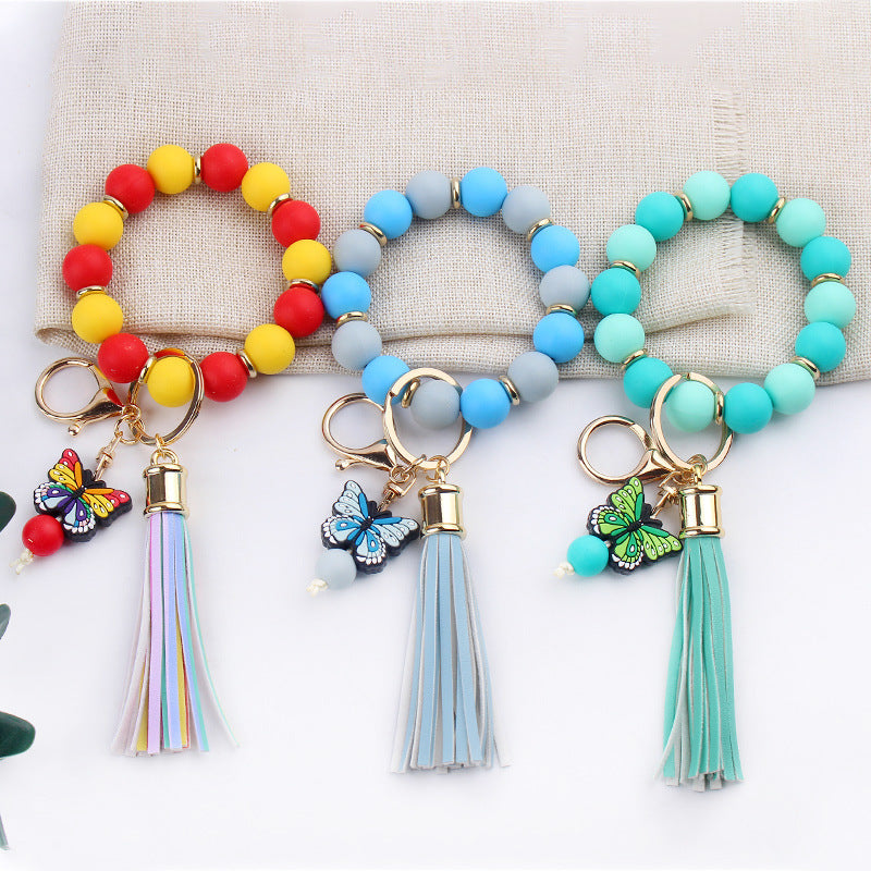 Creative DIY Beaded Cartoon Butterfly Wrist Keychain d9b95762 d2c0 4ff0 a124 e2bfc9e591ce