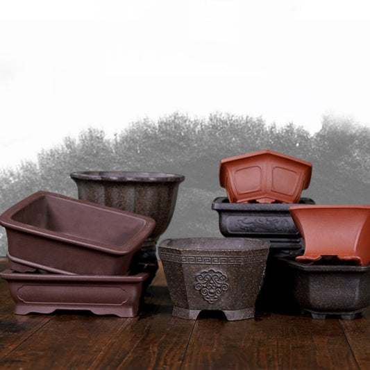 Yixing Purple Sand Small Flower Pot Stoneware Breathable d9d4e36d 0cc0 457e bebd e5364733c953