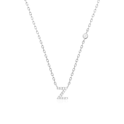 Fashion Jewelry Luxury Gold Color A-Z 26 Letters Necklace CZ Pendant For Women Cute Initials Name Necklace Fashion Party Wedd