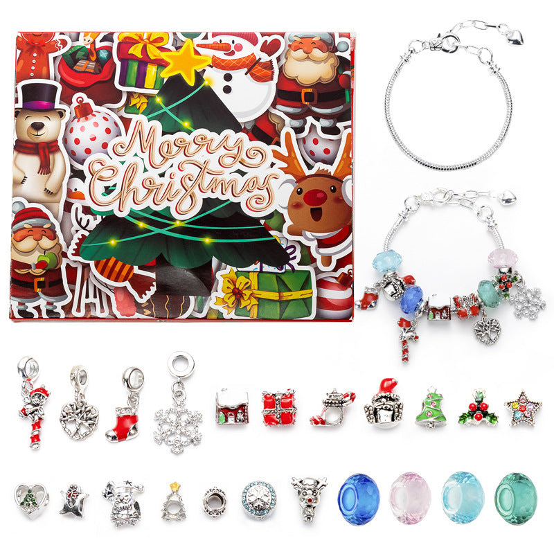 Diy Creative Children's Bracelet Ornament 24 Grid Calendar Christmas Blind Box d9e80bc6 5cf7 4081 8442 ba9060dca4ce