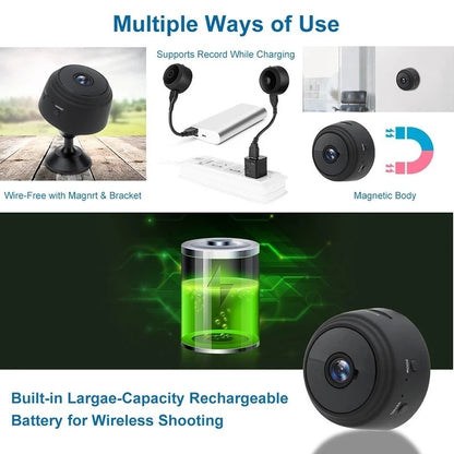 A9 Magnetic Suction Security Camera HD Camera Smart Infrared Night Vision Home d9fcd40c 7af4 4776 8d37 c665496d9dab
