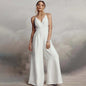 Sleeveless V-neck Brace Skinny Sheath Backless Jumpsuit da1d161a 3e85 448d bd22 1d2a0795f785