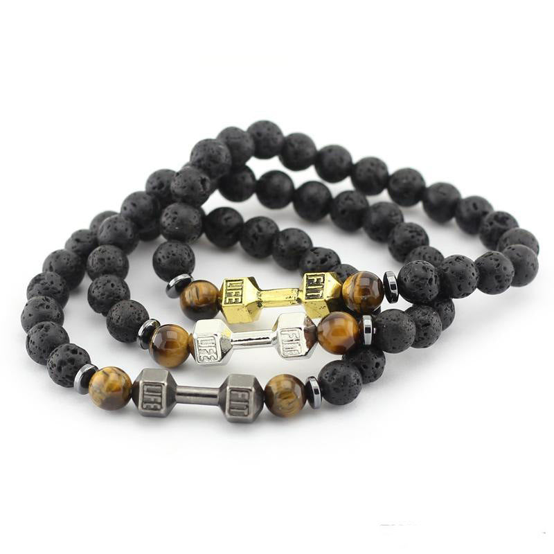 Stretch Volcano Dumbbell Men's Bracelet da21b070 ba15 4961 a027 1690ee9a1bf0