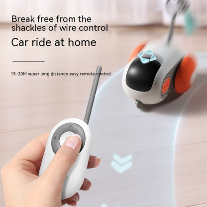 Remote Control Interactive Cat Car Toy USB Charging Chasing Automatic Self-moving Remote Smart Control Car Interactive Cat To