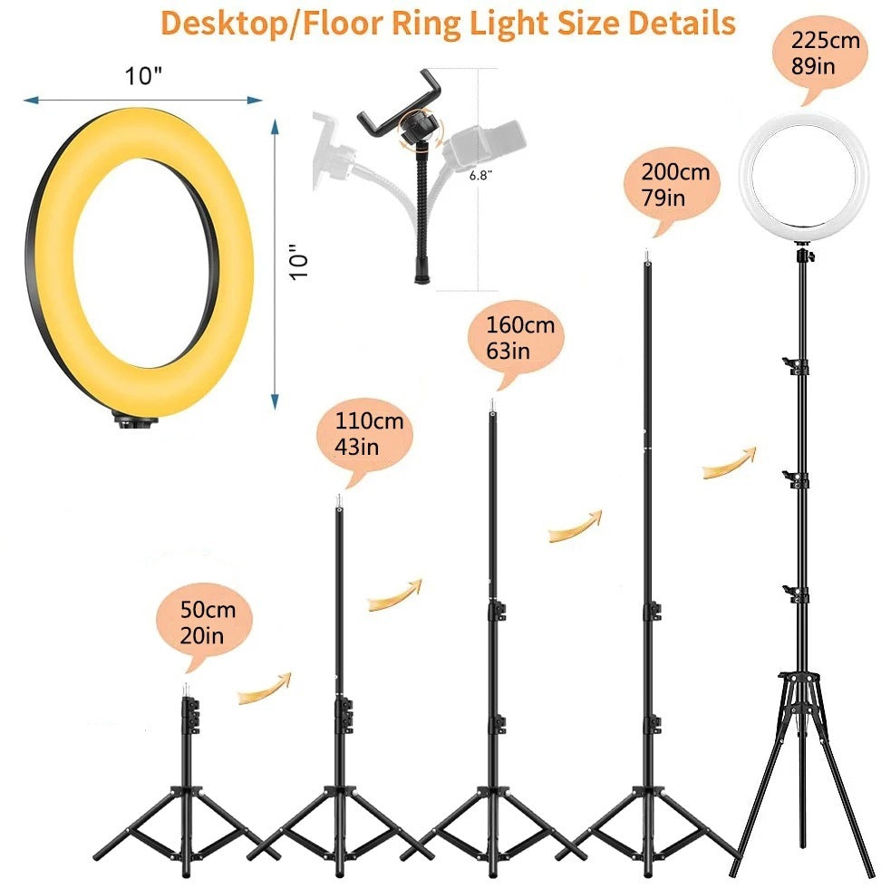 Ring Mobile Phone Holder Bracket Tripod Round Fill Light 3 Colors da5b658a 0946 464c 8a6d 1f1030cf37f8