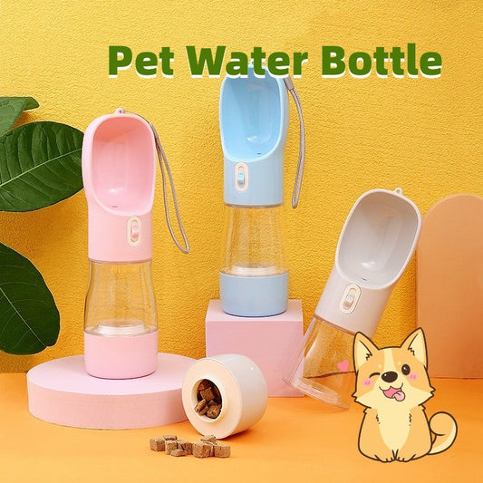 Pet Dog Water Bottle Feeder Bowl Portable Water Food Bottle Pets Outdoor Travel Drinking Dog Bowls Water Bowl For Dogs da8450